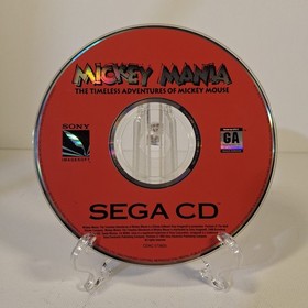 Mickey Mania Sega CD Complete In Original Packaging W/ Fold Out Poster