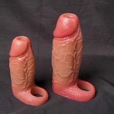 Bigger-Male-Cock-Girth-Enlarger-Enhancer-Penis-Extension-Extender-Sheath-Sleeve