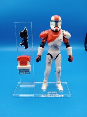 Star Wars Black Series Republic Commando RC-1138 (Boss) Acrylic Base Set* NO Toy