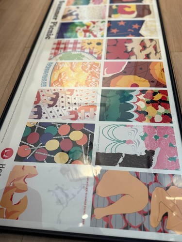 Original Herman Miller Summer Picnic Poster 2012 Aluminum Framed 40 x 107cm - Picture 3 of 14