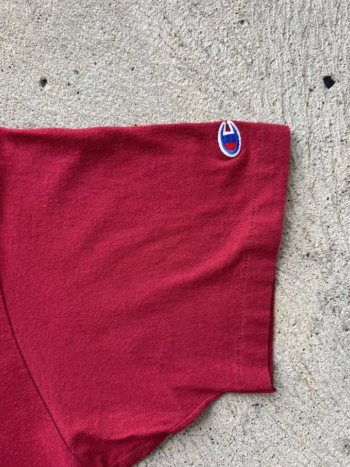 Camiseta Campeón Crane School Of America Años 90 De Colección Borgoña XL Liderazgo Música Foto 4 de 4