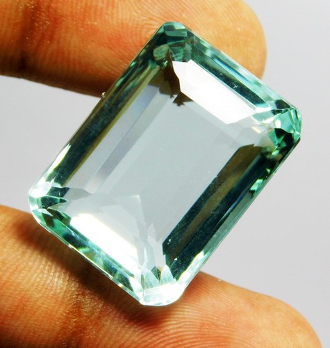 Natural 54.50 Ct Aquamarine Emerald Cut Beautiful Loose Gemstone Certified - Picture 2 of 7