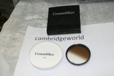 49mm CROMOFILTER GRADUATED ROTATING OPTICAL GLASS FILTER Y1 BROWN MADE in FRANCE