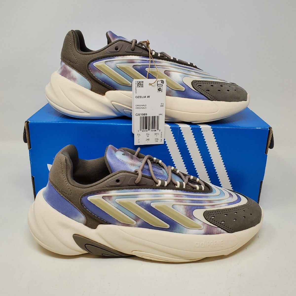 Wmns Adidas Ozelia Comfy Casual Gym Shoe / Brown Bliss White