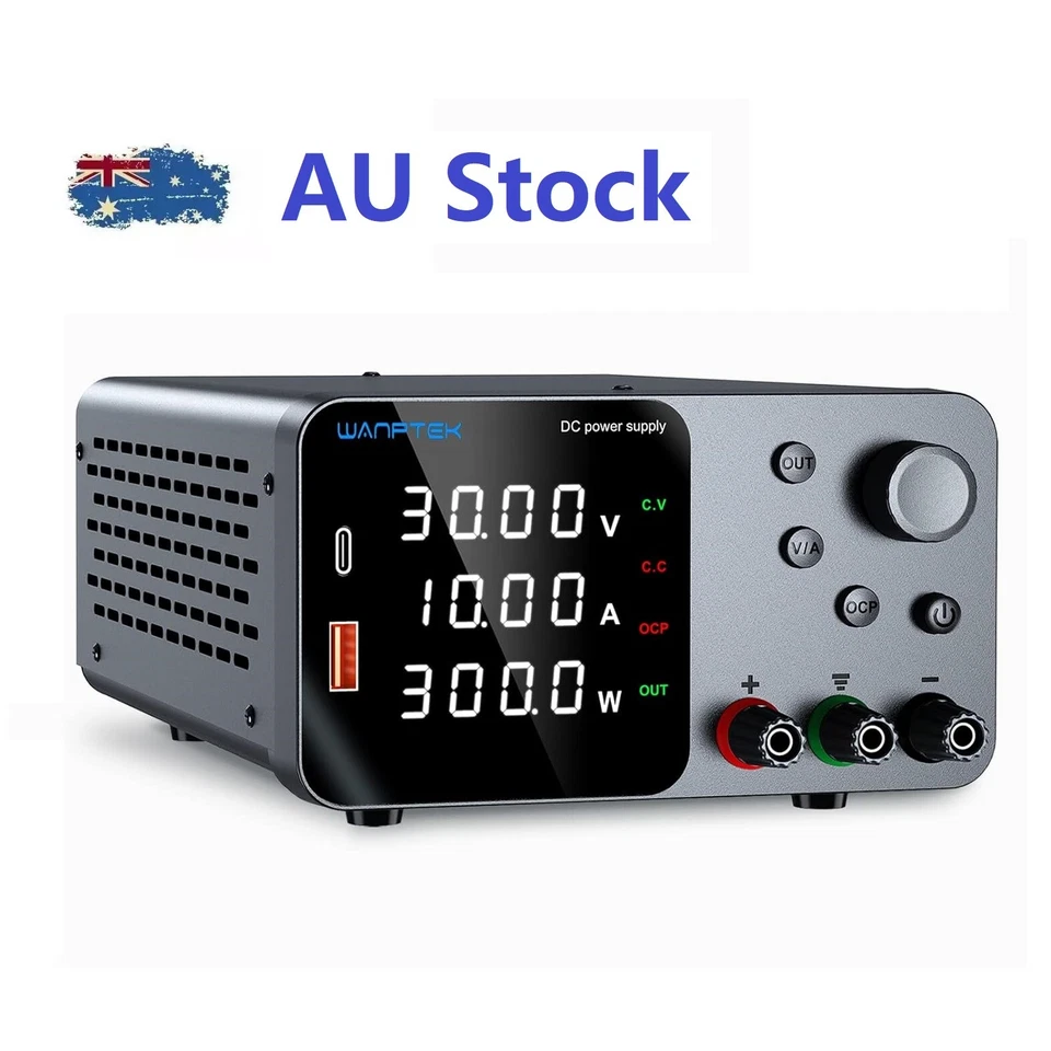 DC 0-30V 60V 120V 0-3/5/10A Adjustable Lab Power Supply Variable Bench Switching - image 3 of 4
