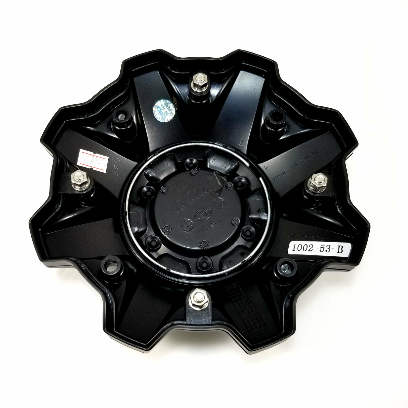 4 Fuel OffRoads Black Center Caps for 8L Boost D534 Revolver D525