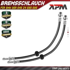 2x Bremsschlauch Bremsschläuche Vorne Links Rechts für BMW 3er E46 Z4 E85 E86