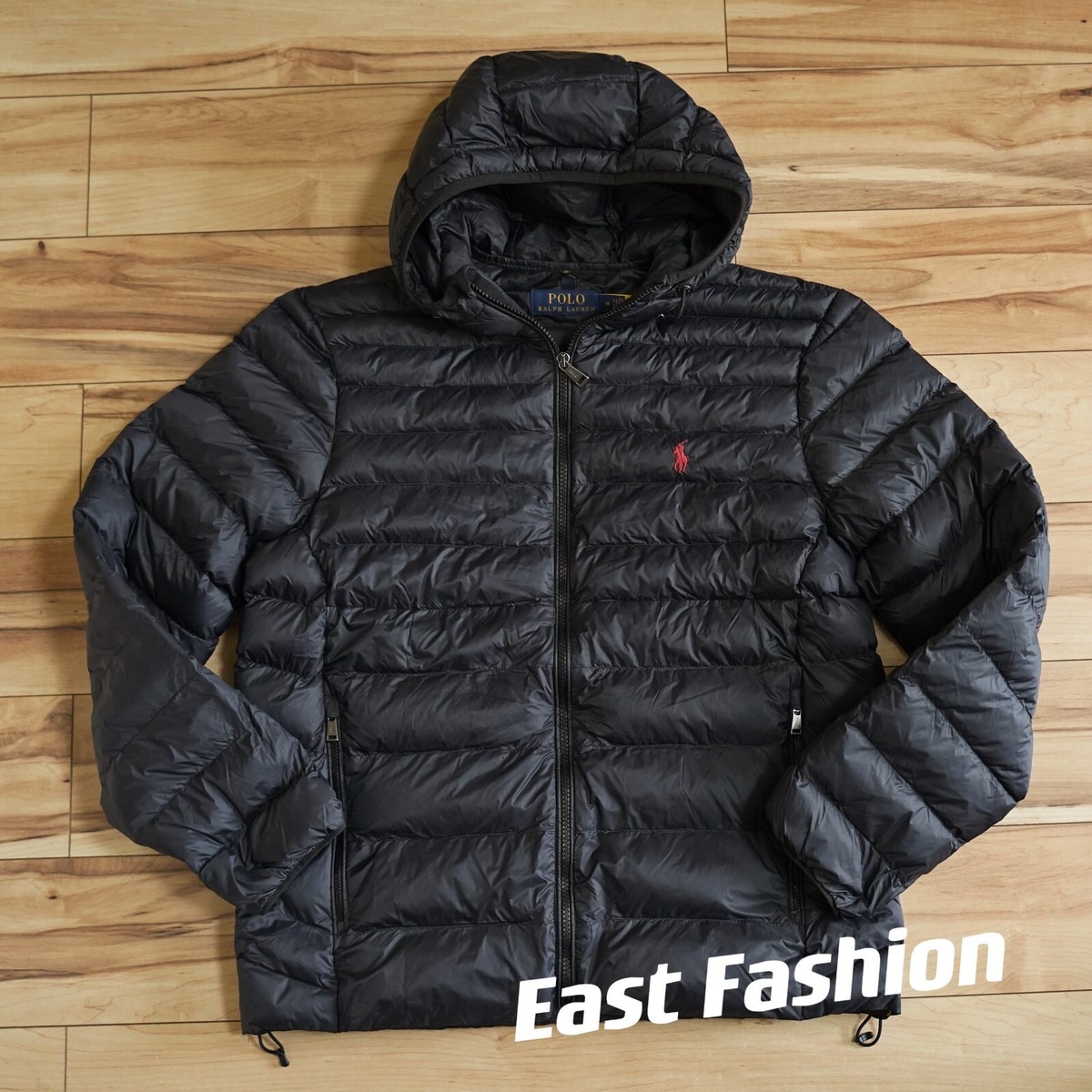Polo ralph lauren men's full zip hooded puffer jacket on sale