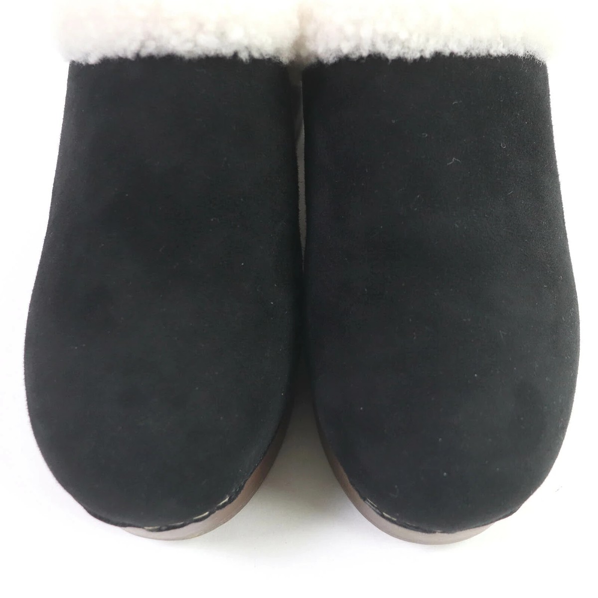 CHANEL Suede COCO Mark Sabot Sandals 36C Black Women | eBay