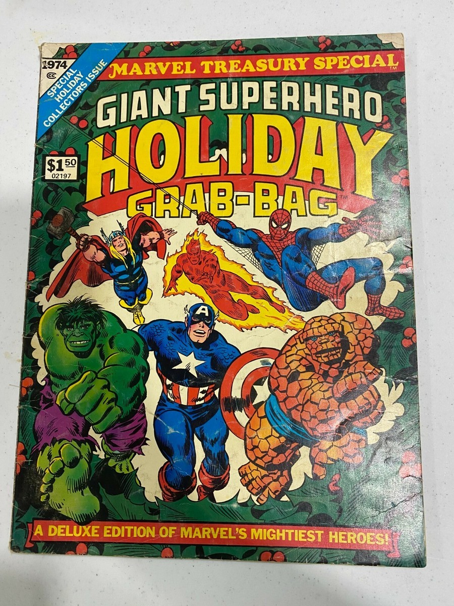 Marvel Treasury Edition -Vol 1 (1974) Giant Superhero Holiday Grab