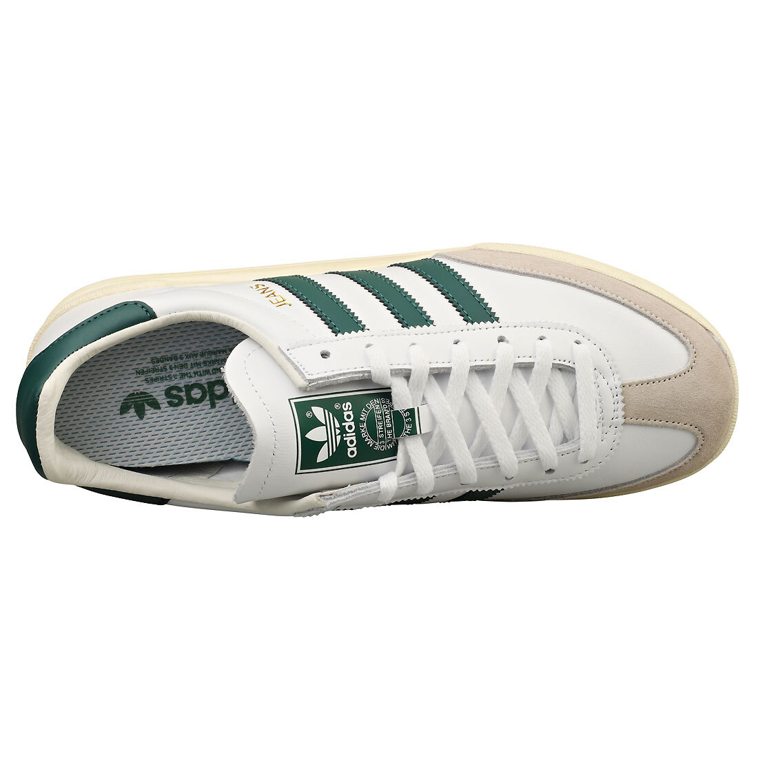 ★adidas★ Jeans White Green adidas Jeans Mens Casual Trainers in White Green - 10.5 US