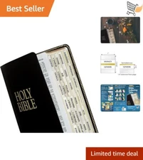 Bible Indexing Tabs Gold Edge Set for Old & New Testament 80 Tabs