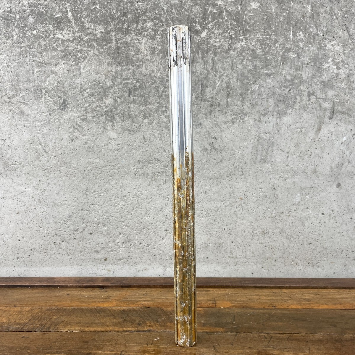 Fluted Seat Post 22.2 Old BMX シルバー 7/8