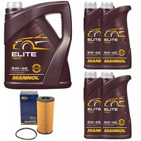 MotoröL Set Mannol 5W40 API SN / CH-4 9 Liter + ÖLfilter FüR Renault Laguna 2.0