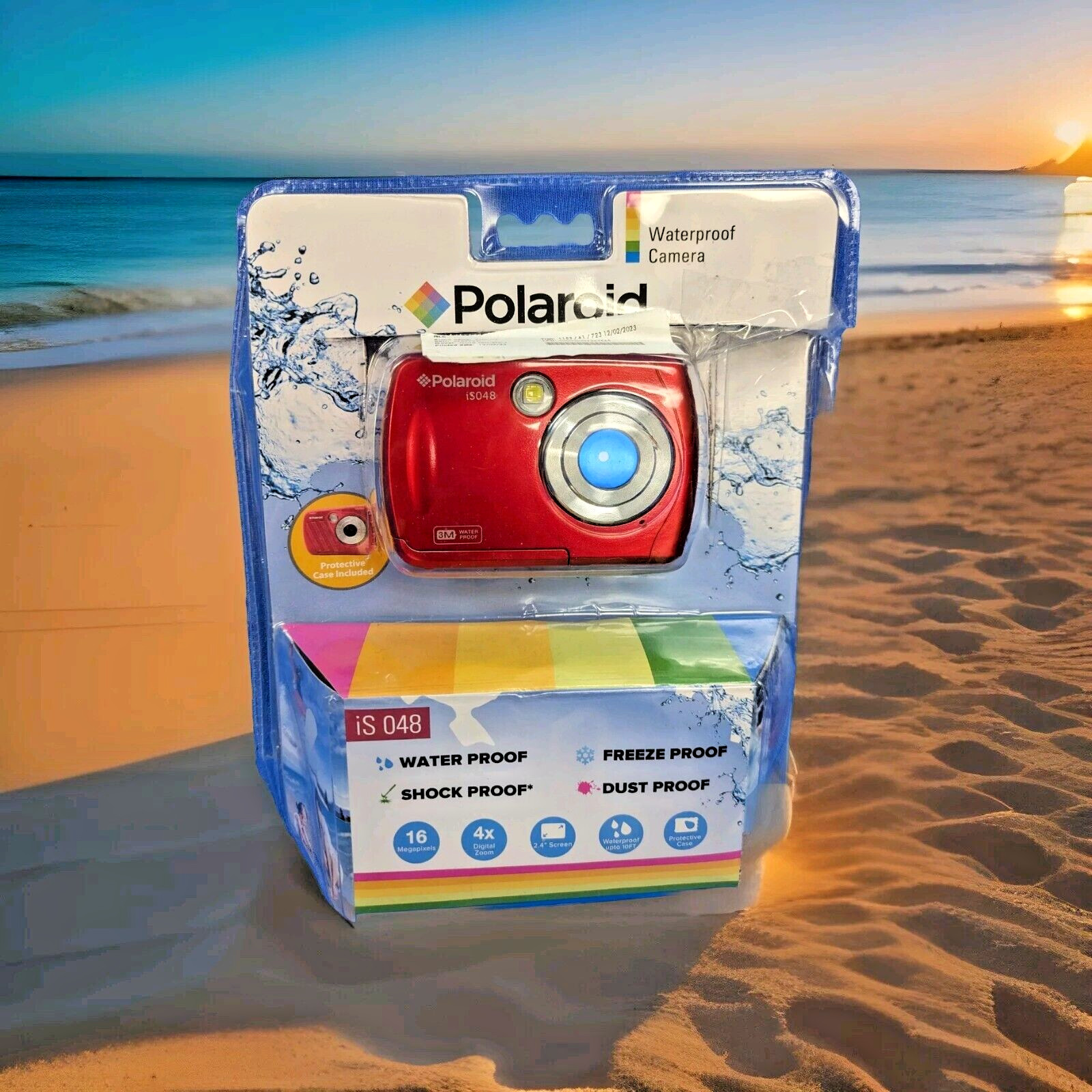 Polaroid iS048 16MP Waterproof Up to 10 ft TAKE VIDEO & PICS