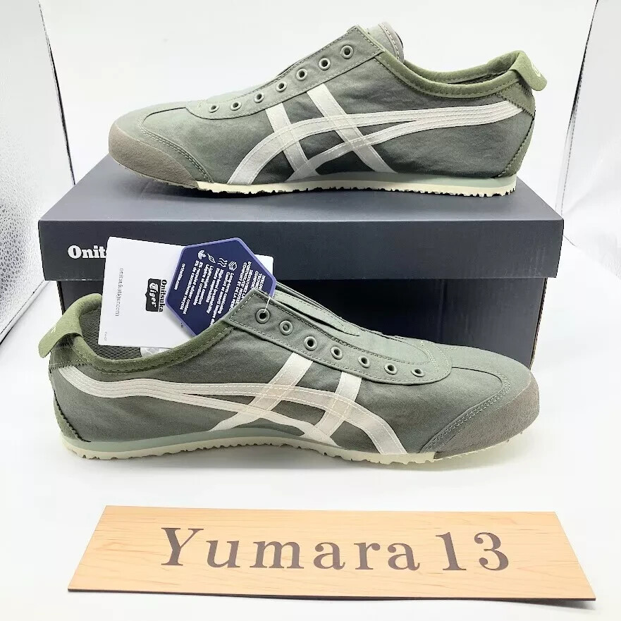 Onitsuka Tiger MEXICO 66 SLIP-ON MANTLE GREEN/BIRCH 1183b603