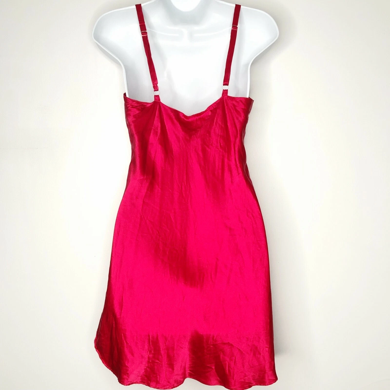 UNDERCOVER Abito Victoria’s Secret rosso seta slip taglia small camicia vintage etichetta oro