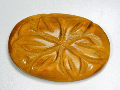 40 CT 100% NATURAL GOLDEN FIRE TIGER EYE CARVED OVAL CABOCHON GEMSTONE C115