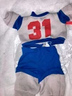 Vintage Cabbage Patch Kids/Doll Clothes Gray/Blue #31 Sweatsuit  (265)