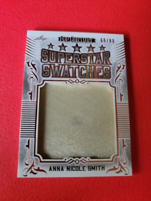 ANNA NICOLE SMITH WORN JUMBO RELIC SWATCH WARDROBE CARD #d60/80 2021 POP CENTURY