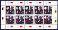 Germany 2000 MNH SS, Ludwig Erhard chief architect W Germany post-WWII economics
