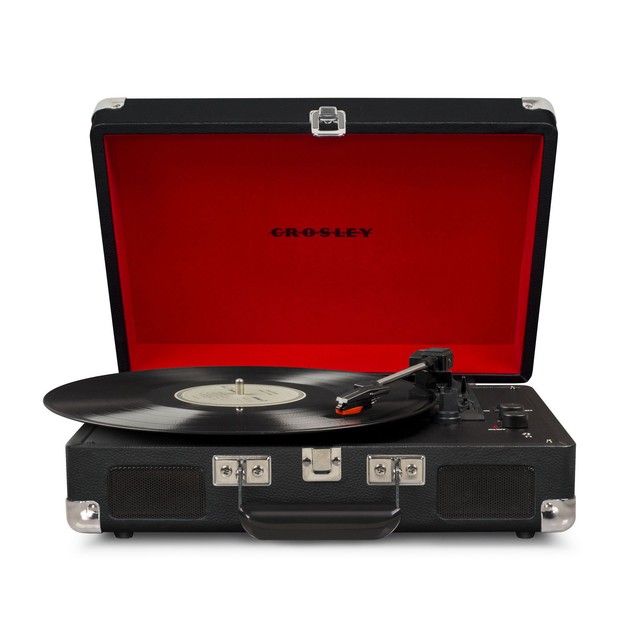 Crosley Portable Record Player Builtin Speaker CR8005ABK Red/Black