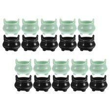 20Pcs Halloween Mini Cauldrons Small Novelty Witch Pots Mini Cauldron Pots