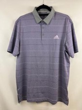 ADIDAS GOLF Men's ULTIMATE 365 Stripe Short Sleeve Polo Shirt Purple Sz M NWOT