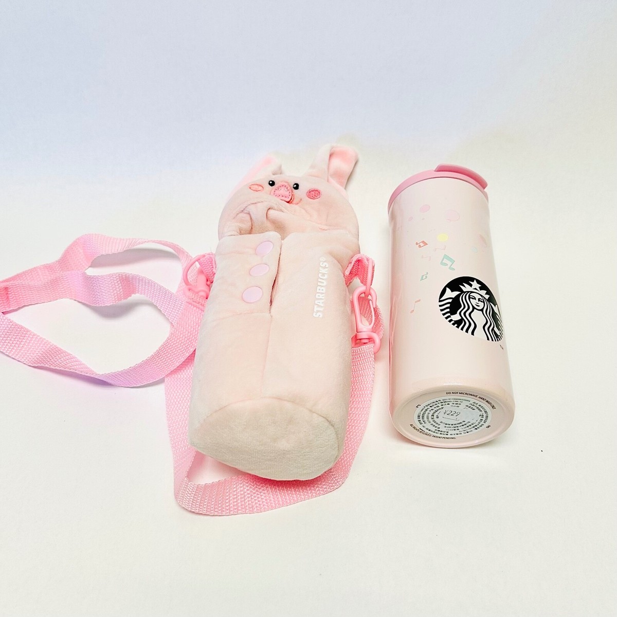 Starbucks Pink Cherry Blossom Sakura Pig Music Sleeve Holder Steel