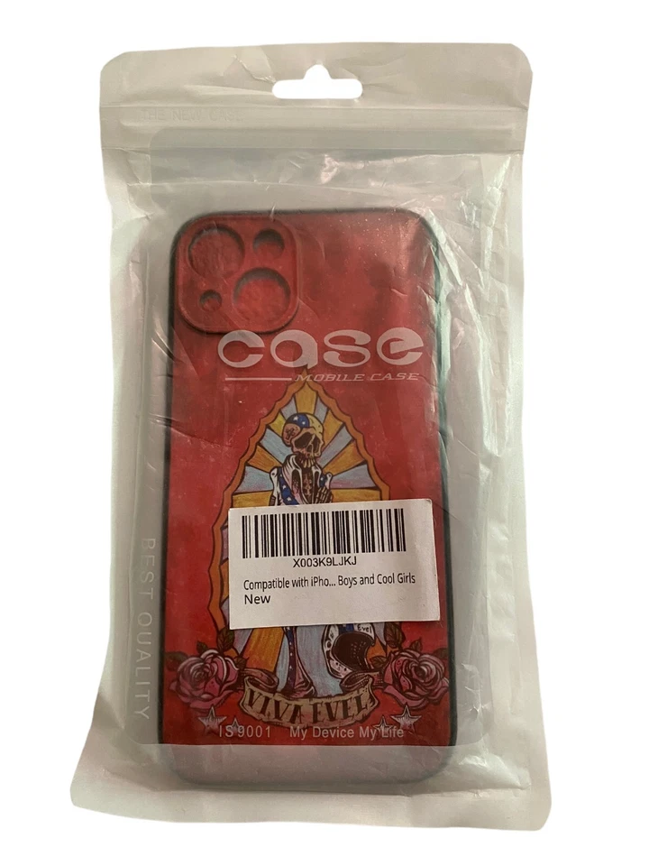 Apple iPhone 13 Case Soft TPU Viva Evel Daredevil Skeleton Black - Image 3 of 3