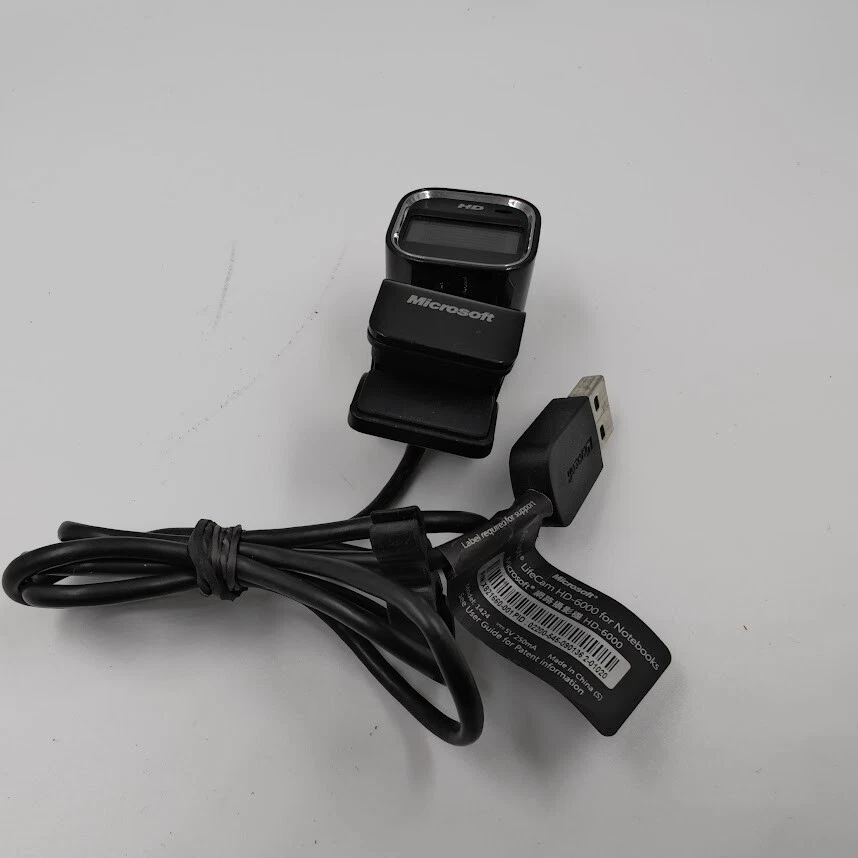 Microsoft LifeCam HD-6000 Webcam - Gebraucht, Funktioniert, Keine Zubehörteile - Bild 3 von 4