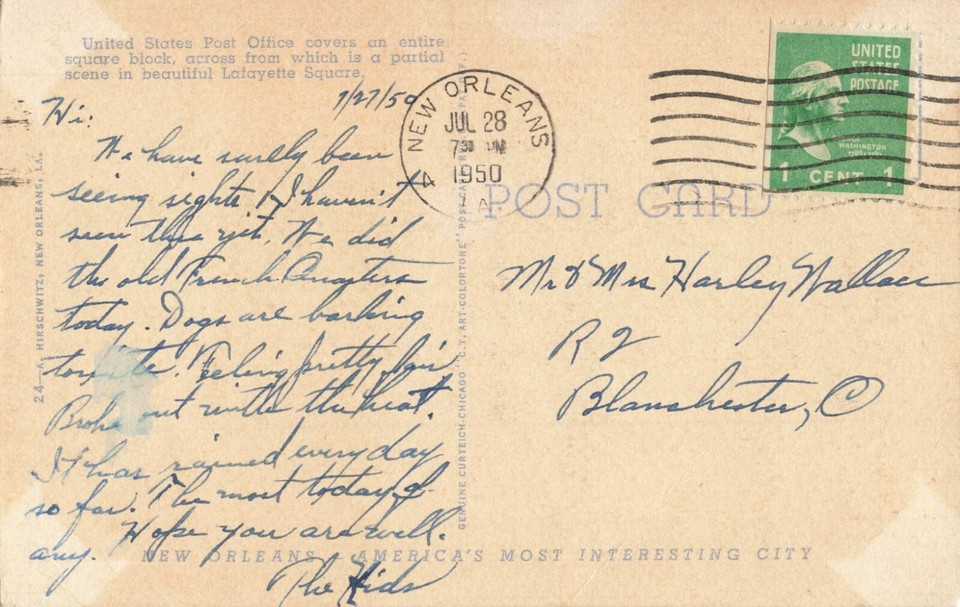 Postcard United States Post Office New Orleans Louisiana eBay