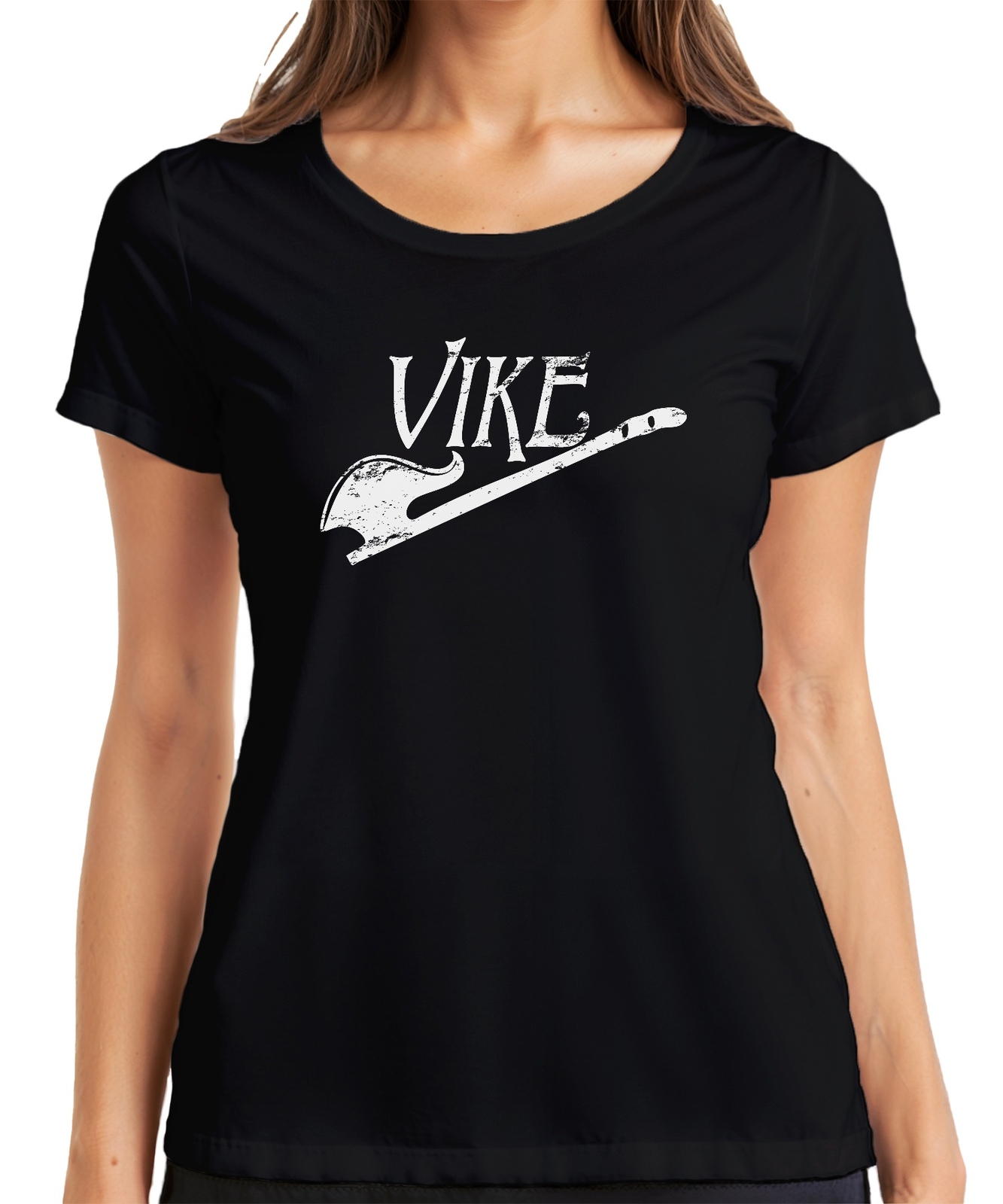 Vike Viking Sword Norse Viking Mythology Valhalla Vintage Womens T-Shirt