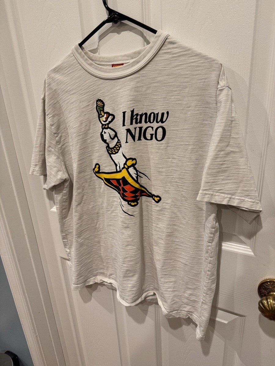 Human Made I Know Nigo Mens White Tee T Shirt Size L Large Human Made I Know Nigo Mens White Tee T Shirt Size L Large