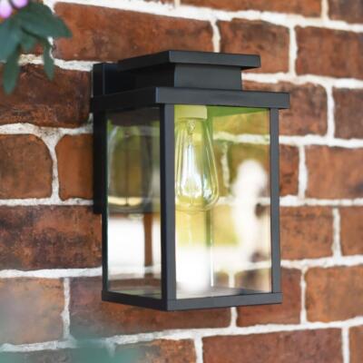 Deluxe rechteckige Aluminium Top Fix Wandleuchte mit Glasdiffusor