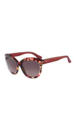 SALVATORE FERRAGAMO NWT Tortoise Cat-eye Sunglasses Authentic Gancini! Ferragamo Women Tortoise Cat Eye Sunglasses SF1061S-240  main image 3