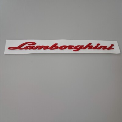  Lamborghini URUS Matte Red Badge Rear URUS Logo Script Lettering Emblem