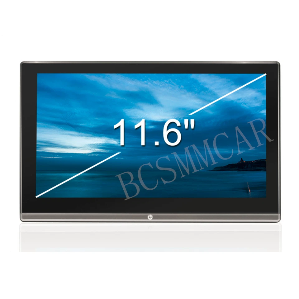 2x Car Headrest Monitor Rear Seat Entertainment TV Video Player IPS Touch Screen — 第 2/4 张图片