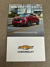 2022 CHEVY EQUINOX 4-page Exterior/Interior Colors Original Dealer Brochure
