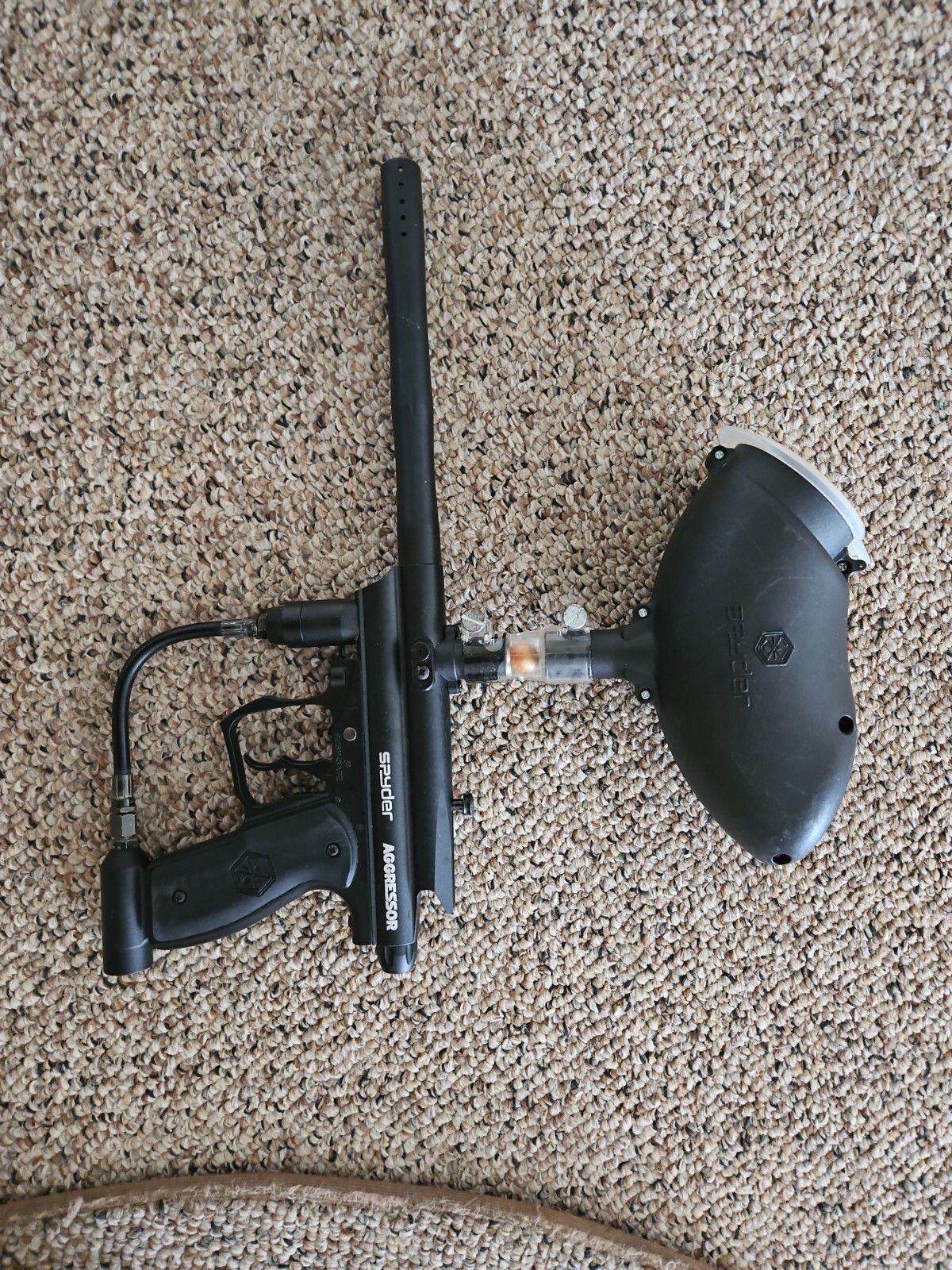 Spyder aggressor Paintball Gun Black 789625151648 eBay