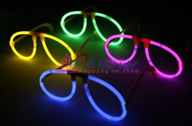 10 pz. OCCHIALI LUMINOSI STARLIGHT DJ NEW FLUORESCENTI PARTY FESTE