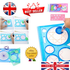 Geometry Spirograph Drawing Stencils Set Art Craft Ruler Creative
