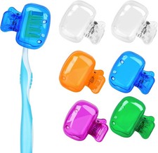 6 Pack Toothbrush Covers Portable Toothbrush Protector Coverings Clips Travel Pr