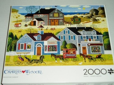 Charles Wysocki Buffalo Games Jigsaw Puzzle 2000Pc Devilstone Harbor NIB