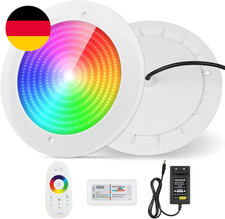 COOLWEST Harz Gefüllt Poolbeleuchtung LED 32W RGB, Ultraflach Poolscheinwerfer M