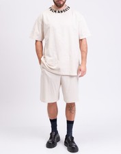 RRP €340 PALM ANGELS T-Shirt Size XL Printed Logo Dirty Look Short Logo