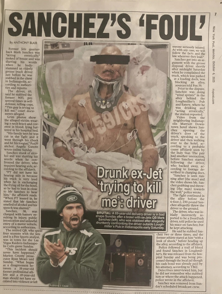 🏈🚑EX-NFL QB 标志 SANCHEZ 事件文章 — 第 4/4 张图片