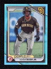 2024 Bowman Prospects Sky Blue Border 137/499 Homer Bush Jr #BP-87 7gk
