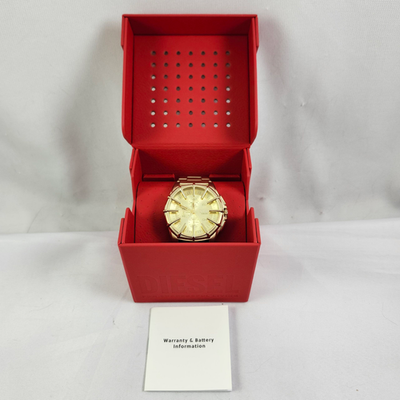NEW Diesel Framed Gold Tone Chronograph Mens Watch DZ4659 NWT | eBay