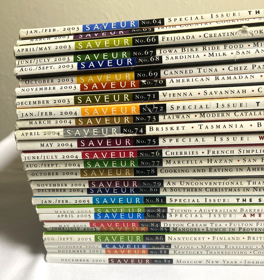 26 SAVEUR MAGAZINE Lot Full Years 2003 2004 2005 Complete Issues #64 to #89 - Image 2 of 4